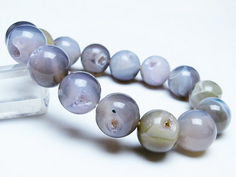 アゲート笑口ブレスレット 14mm [T39-3228] 1枚目