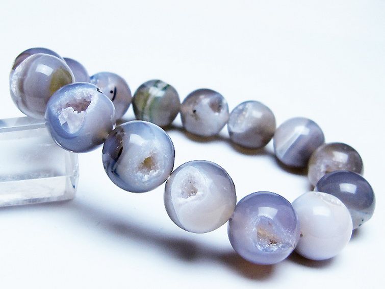 アゲート笑口ブレスレット 14mm [T39-3245] 1枚目