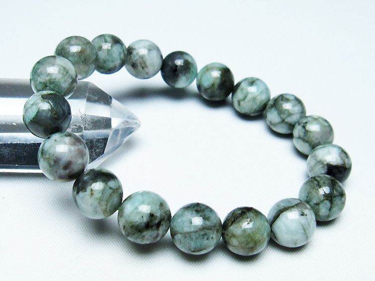 エメラルドブレスレット 10mm [T398-9471] 1枚目