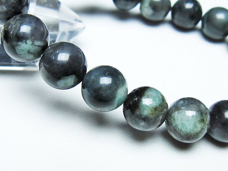 エメラルドブレスレット 12mm [T398-9477] 3枚目