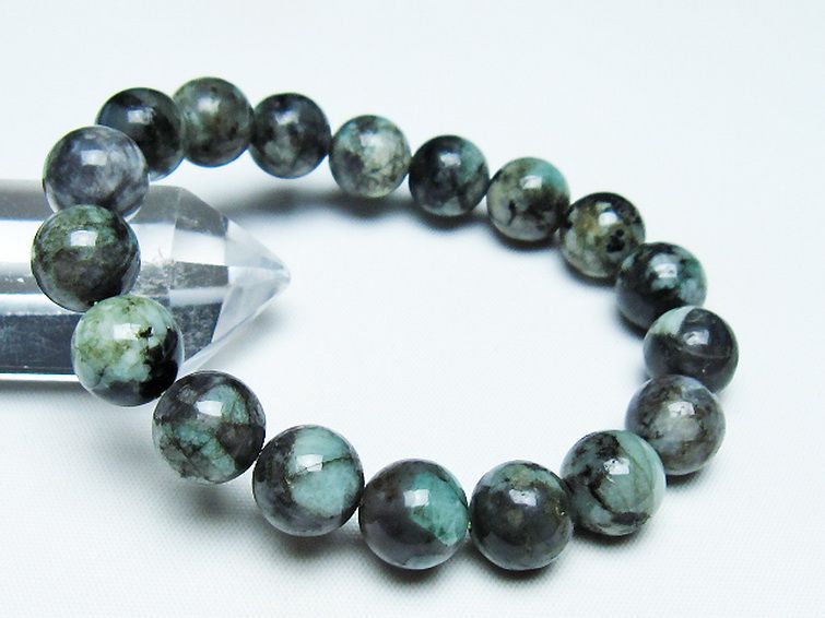 エメラルドブレスレット 12mm [T398-9479] 1枚目