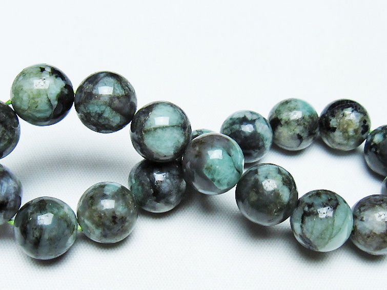 エメラルドブレスレット 12mm [T398-9479] 2枚目