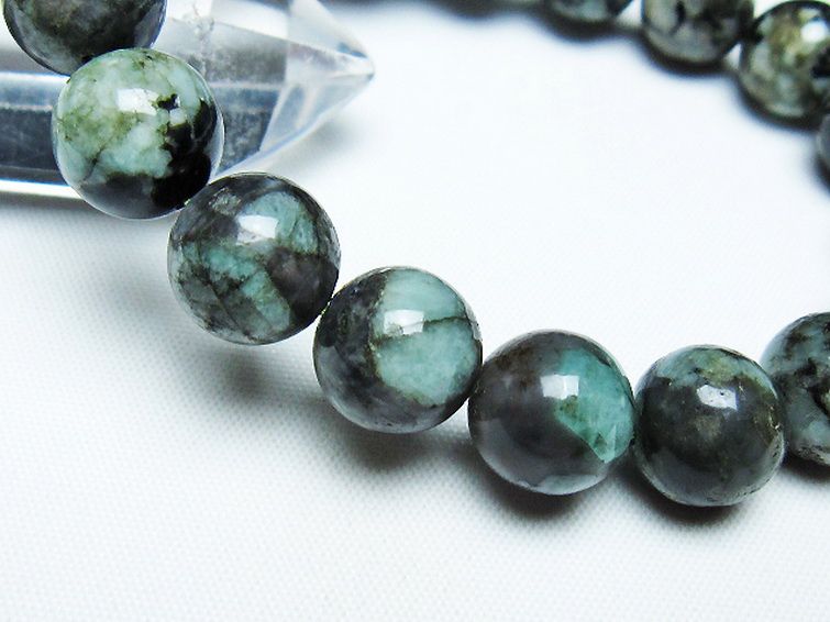 エメラルドブレスレット 12mm [T398-9479] 3枚目