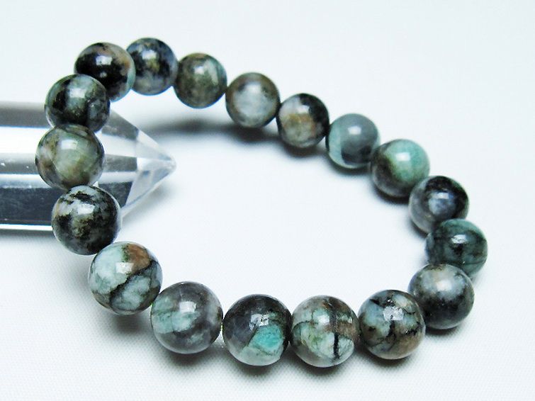 エメラルドブレスレット 13mm [T398-9485] 1枚目