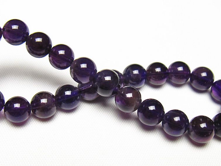 アメジストブレスレット 7mm [t406-3723] 2枚目