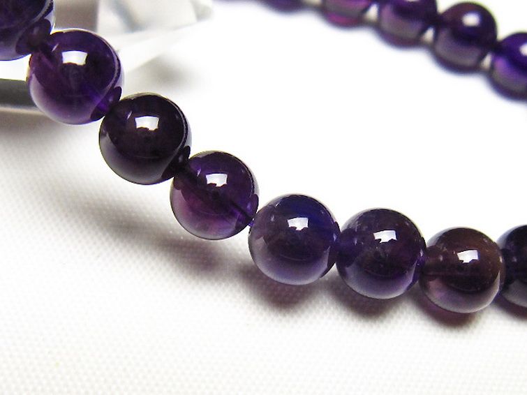 アメジストブレスレット 7mm [t406-3723] 3枚目