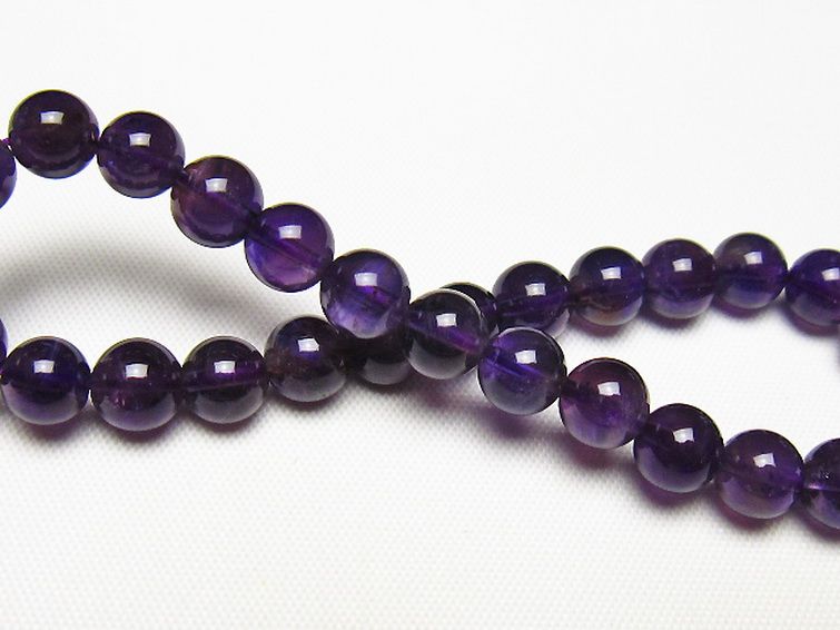 アメジストブレスレット 7mm [t406-3727] 2枚目