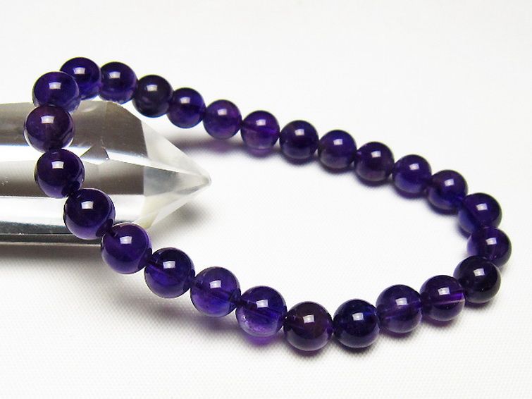 アメジストブレスレット 7mm [t406-3731] 1枚目