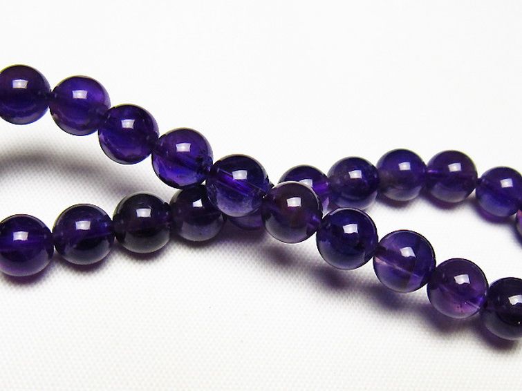アメジストブレスレット 7mm [t406-3731] 2枚目
