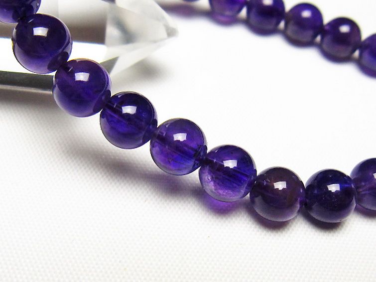 アメジストブレスレット 7mm [t406-3731] 3枚目