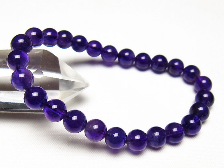 アメジストブレスレット 7mm [t406-3733] 1枚目