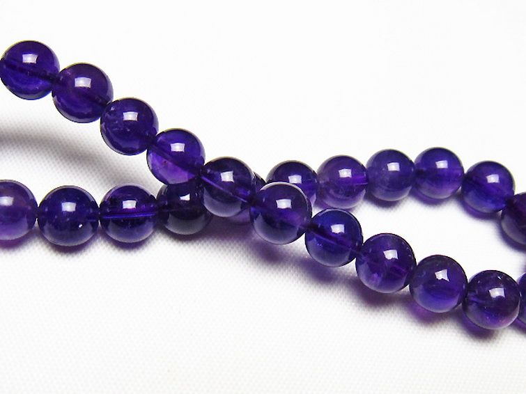 アメジストブレスレット 7mm [t406-3733] 2枚目