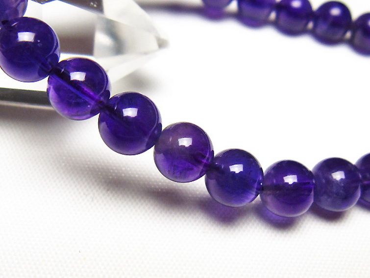 アメジストブレスレット 7mm [t406-3733] 3枚目