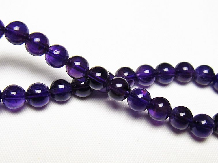 アメジストブレスレット 6mm [t406-3738] 2枚目