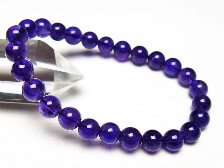 アメジストブレスレット 7mm [t406-3743] 1枚目