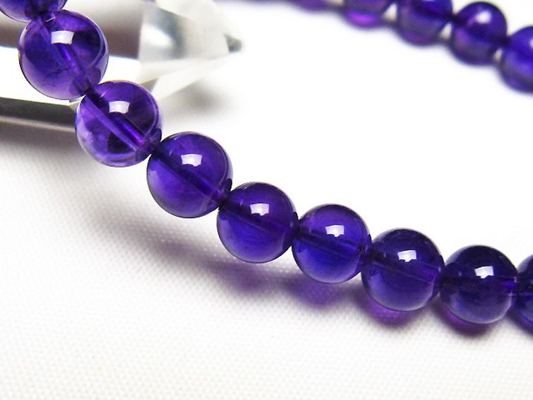 アメジストブレスレット 7mm [t406-3743] 3枚目