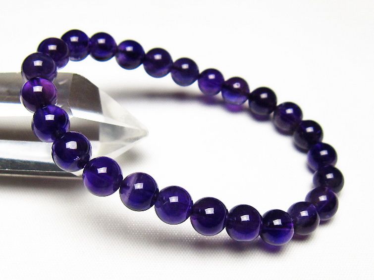 アメジストブレスレット 7mm [t406-3745] 1枚目