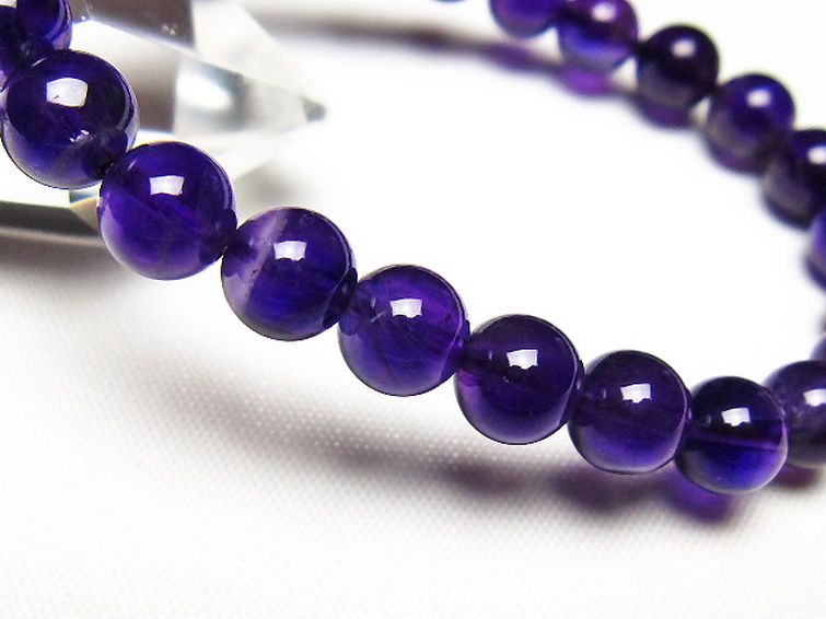 アメジストブレスレット 7mm [t406-3745] 3枚目