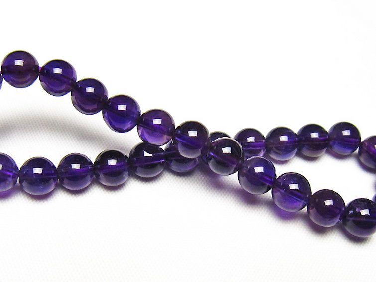 アメジストブレスレット 7mm [t406-3747] 2枚目