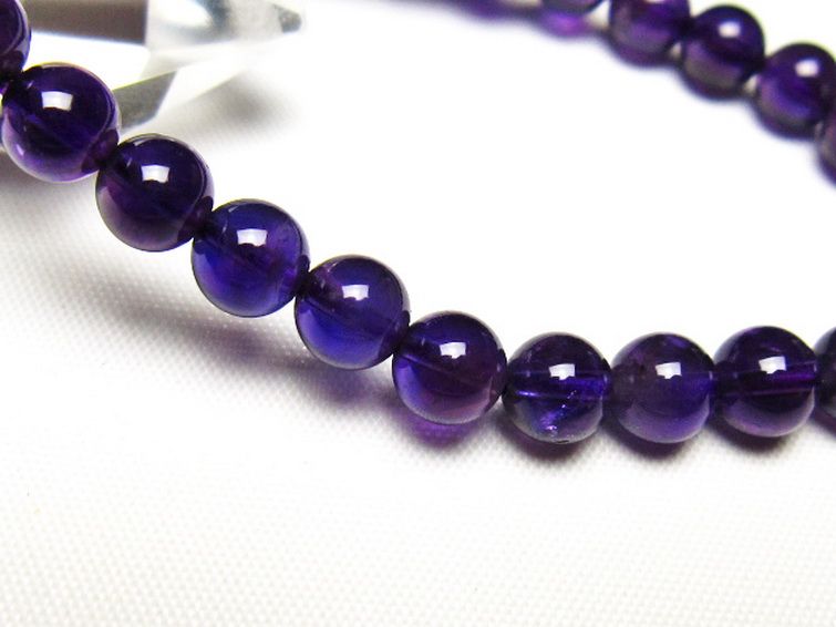 アメジストブレスレット 7mm [t406-3747] 3枚目