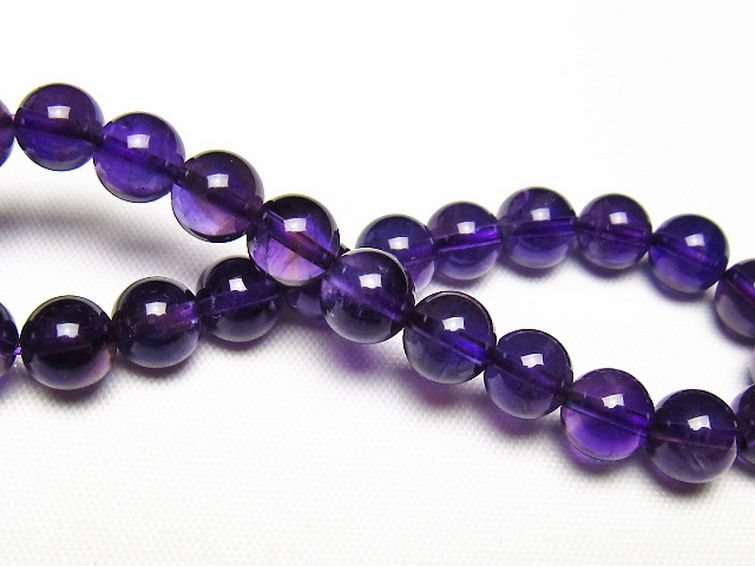 アメジストブレスレット 7mm [t406-3750] 2枚目