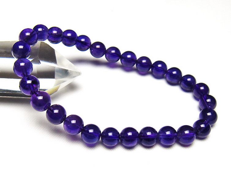 アメジストブレスレット 7mm [t406-3791] 1枚目