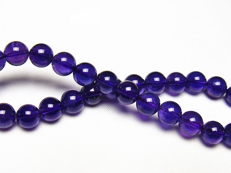 アメジストブレスレット 7mm [t406-3791] 2枚目