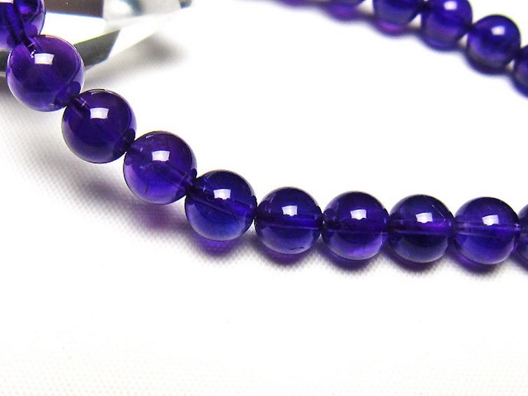 アメジストブレスレット 7mm [t406-3791] 3枚目