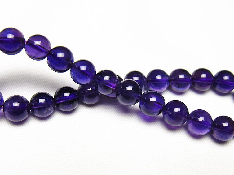 アメジストブレスレット 7mm [t406-3794] 2枚目