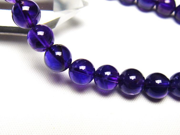 アメジストブレスレット 7mm [t406-3794] 3枚目