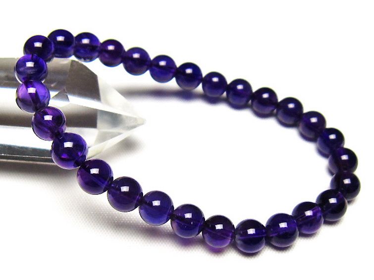 アメジストブレスレット 7mm [t406-3796] 1枚目