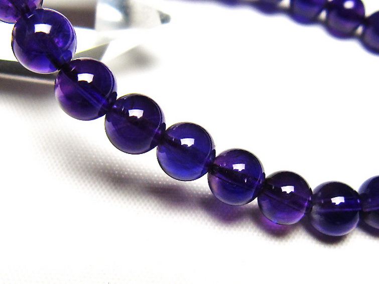 アメジストブレスレット 7mm [t406-3796] 3枚目