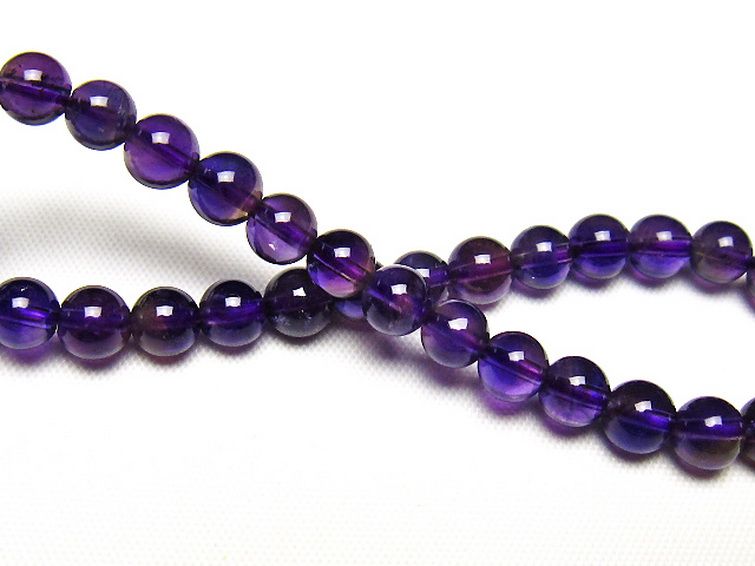 アメジストブレスレット 6mm [t406-3799] 2枚目