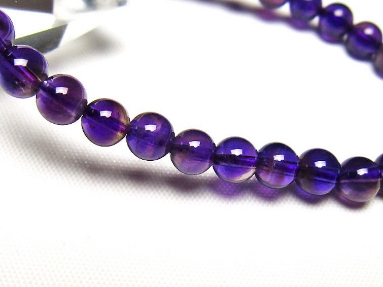 アメジストブレスレット 6mm [t406-3799] 3枚目