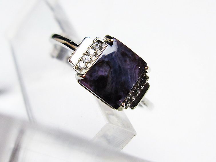 スギライト指輪(15号)[T427-4813] 2枚目