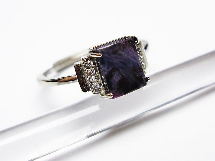 スギライト指輪(15号)[T427-4813] 3枚目