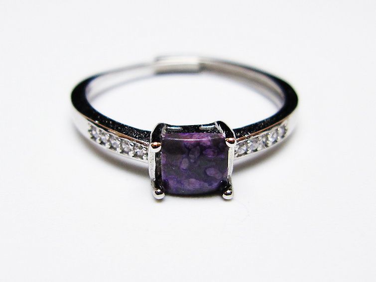 パワーストーン 天然石 スギライト指輪(14号)[T427-4818]