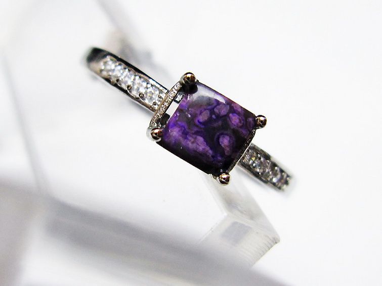 スギライト指輪(14号)[T427-4818] 2枚目