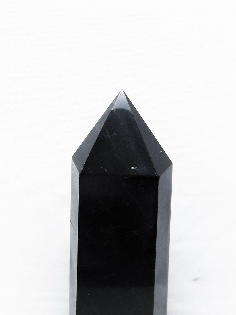 モリオン 純天然 黒水晶 六角柱[T43-7334] 2枚目