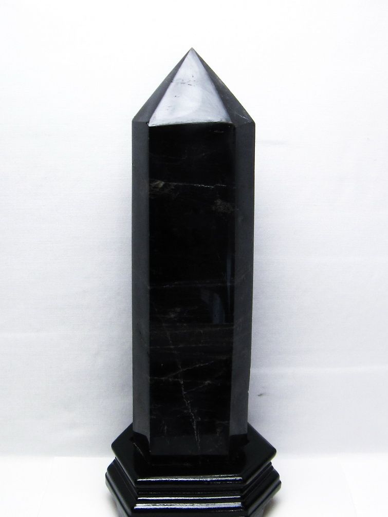 3.3Kgモリオン 純天然 黒水晶 六角柱[T43-7540] 1枚目