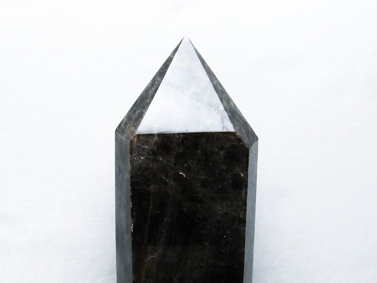 1.6Kgモリオン 純天然 黒水晶 六角柱[T43-7588] 2枚目