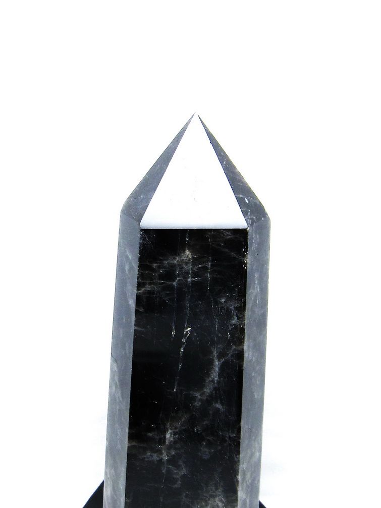 モリオン 純天然 黒水晶 六角柱[T43-7695] 2枚目