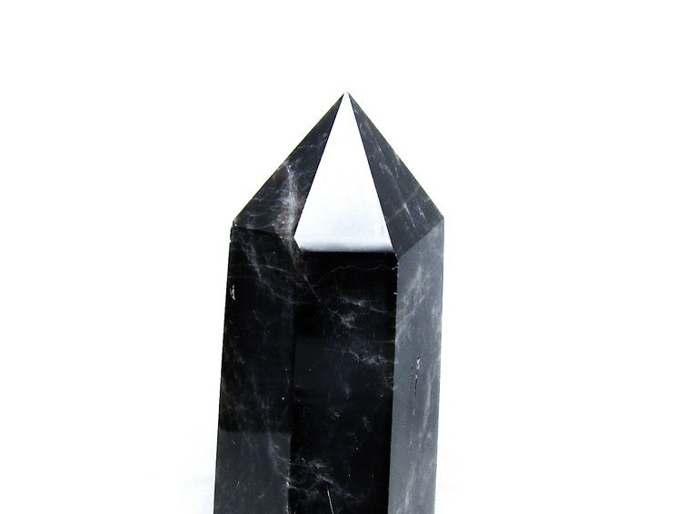 モリオン 純天然 黒水晶 六角柱[T43-7695] 3枚目