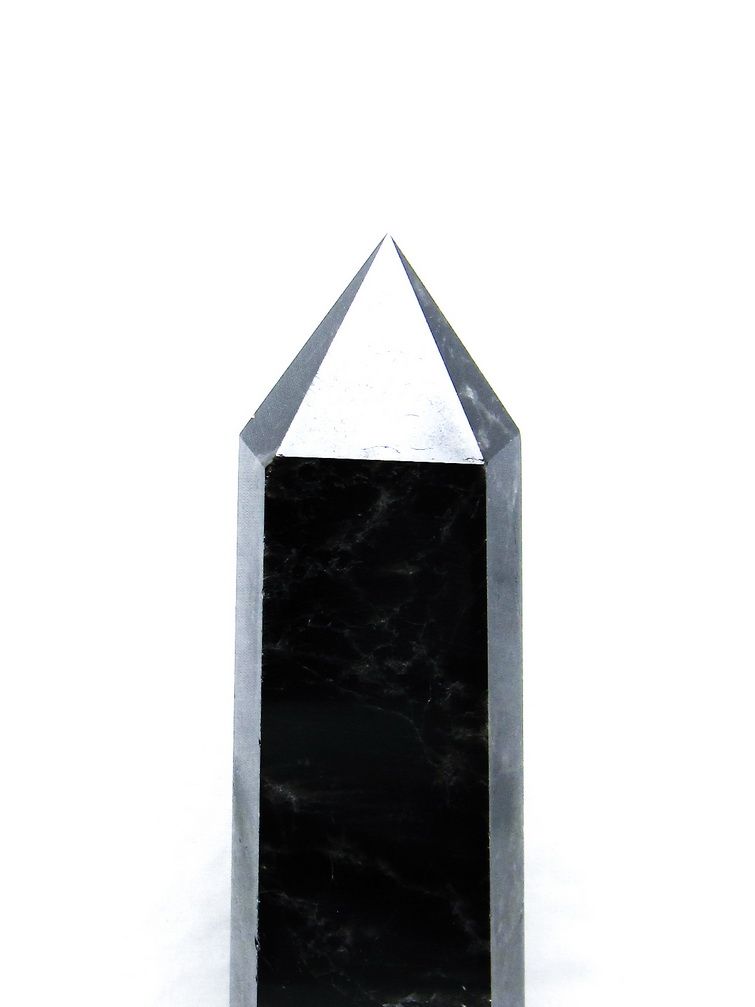 1Kgモリオン 純天然 黒水晶 六角柱[T43-7712] 2枚目