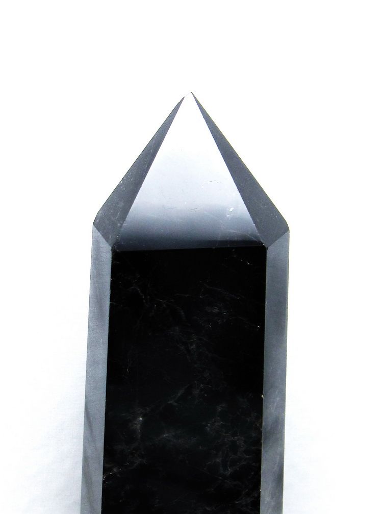 3.1Kgモリオン 純天然 黒水晶 六角柱[T43-7725] 2枚目