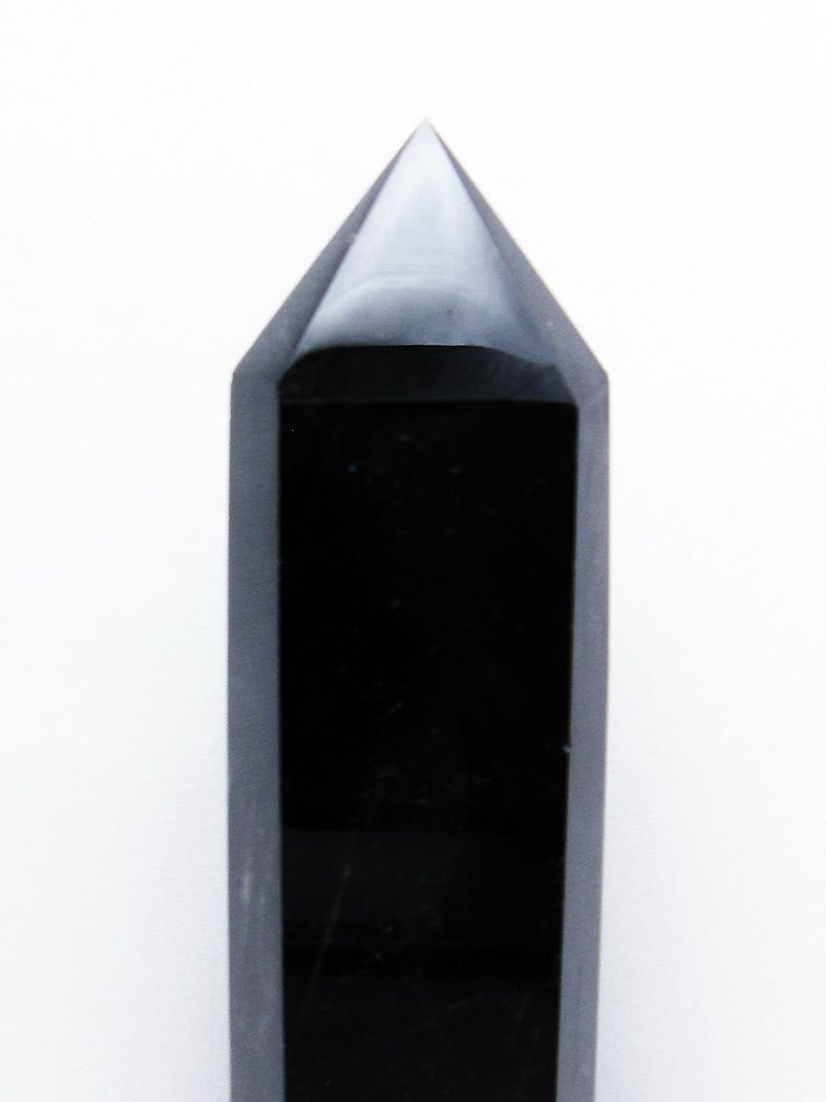 1.6Kgモリオン 純天然 黒水晶 六角柱[T43-7916] 2枚目