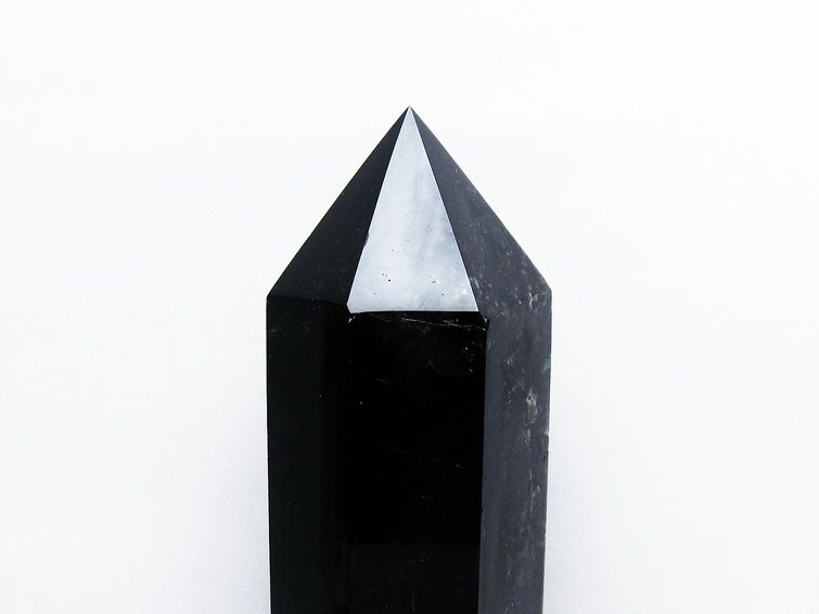 1.8Kgモリオン 純天然 黒水晶 六角柱[T43-7923] 3枚目