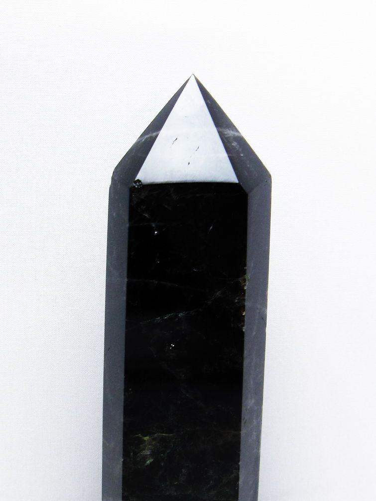 1.1Kgモリオン 純天然 黒水晶 六角柱[T43-7934] 2枚目