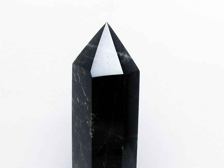 1.1Kgモリオン 純天然 黒水晶 六角柱[T43-7934] 3枚目