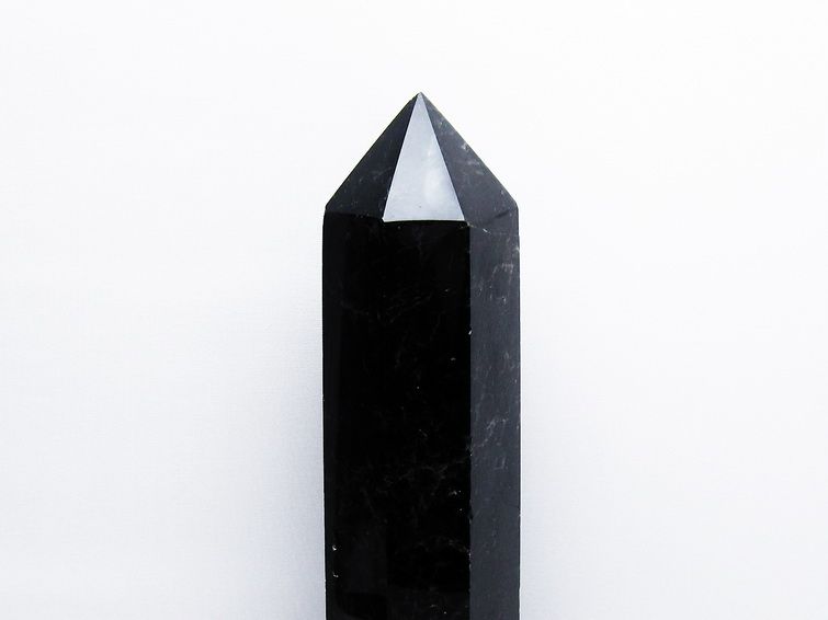 2.2Kgモリオン 純天然 黒水晶 六角柱[T43-7964] 3枚目